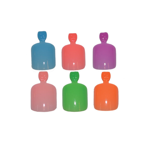 Νύχια ψεύτικα φωσφοριζέ με κόλα + λίμα