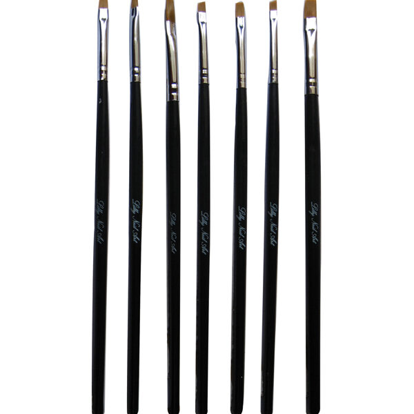 Πινελάκια νυχιών για τεχνική gell σετ 7 τεμχ