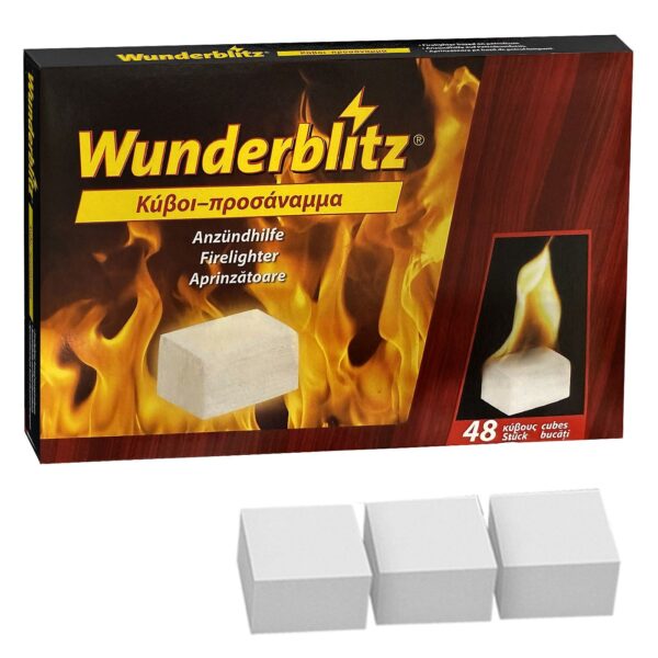 Προσάναμμα Λευκό Συσκ=48 Κύβοι 205 gr Homie 5792