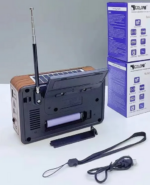 Επαναφορτιζόμενο ραδιόφωνο Retro με ηλιακό πάνελ - RX-836S-S - 370083 - Gold - Image 3