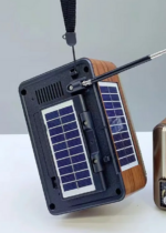 Επαναφορτιζόμενο ραδιόφωνο Retro με ηλιακό πάνελ - RX-836S-S - 370083 - Gold - Image 2