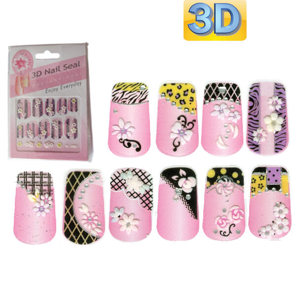 Αυτοκόλλητα τρισδιάστατα για τα νύχια σετ 10