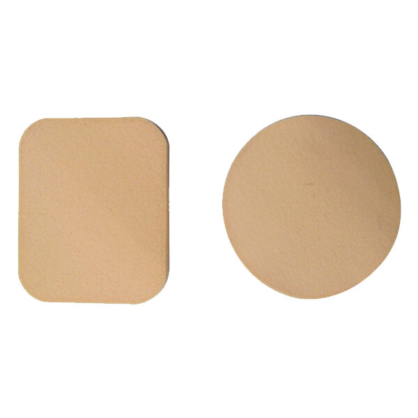 Σετ 2 σφουγγαράκια μακιγιάζ στρογγυλό - τετράγωνο