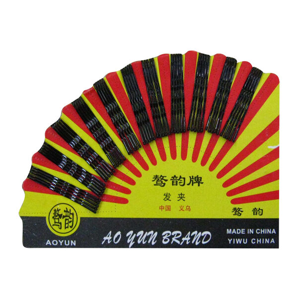 Τσιμπιδάκια μεταλλικά μαλλιών μαύρα μικρά σετ 60