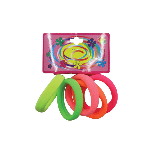 Χρωματιστά λαστιχάκια μαλλιών σετ 5 τεμχ