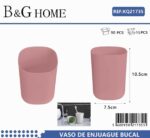 Θήκες οδοντόβουρτσας πλαστικές σε σετ 5Χ -  Pink - 21735 - Image 2