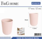 Θήκες οδοντόβουρτσας πλαστικές σε σετ 5Χ - Light Pink - 21651 - Image 2