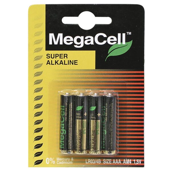 Μπαταρίες Αλκαλικές Μίνι ΑΑΑ *  MegaCell MC-LR03-4B