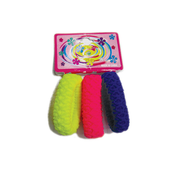 Σετ 3 χρωματιστά λαστιχάκια μαλλιών