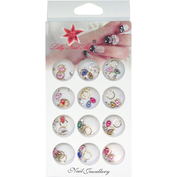 Κασετίνα με διακοσμητικά στρασάκια νυχιών