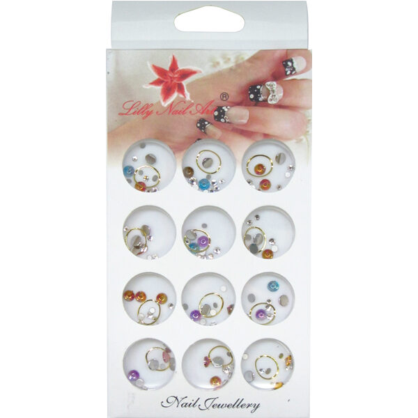 Κασετίνα με διακοσμητικά στρασάκια νυχιών