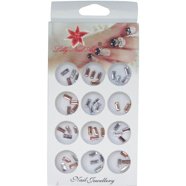 Κασετίνα με διακοσμητικά στρασάκια νυχιών