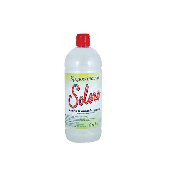 Υγρό κρεμοσάπουνο χεριών Solero λευκό 1lt
