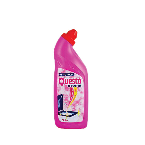 Ροζ υγρό καθαριστικό τουαλέτας παπί 750ml Questo Aroma