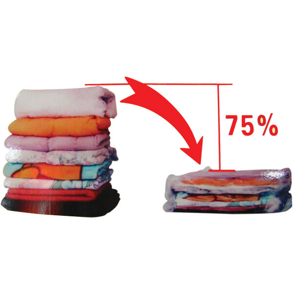 Αποθηκευτική σακούλα ρούχων κενού αέρος-vacuum με συρρίκνωση 50x60cm