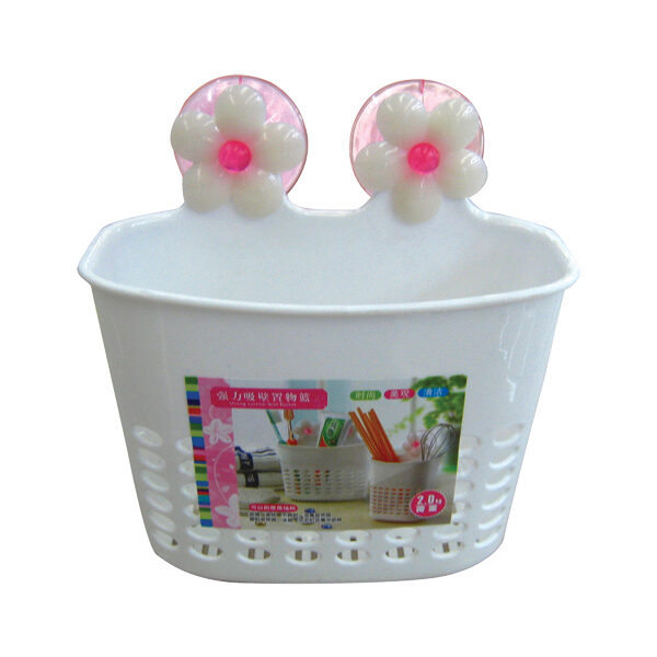 Πλαστική αναρτώμενη θήκη οδοντόβουρτσας-οδοντόπαστας με βεντούζες