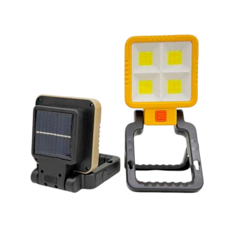 419321 Επαναφορτιζόμενος προβολέας εργασίας LED με ηλιακό πάνελ - 9808A - 419321 - Image 1