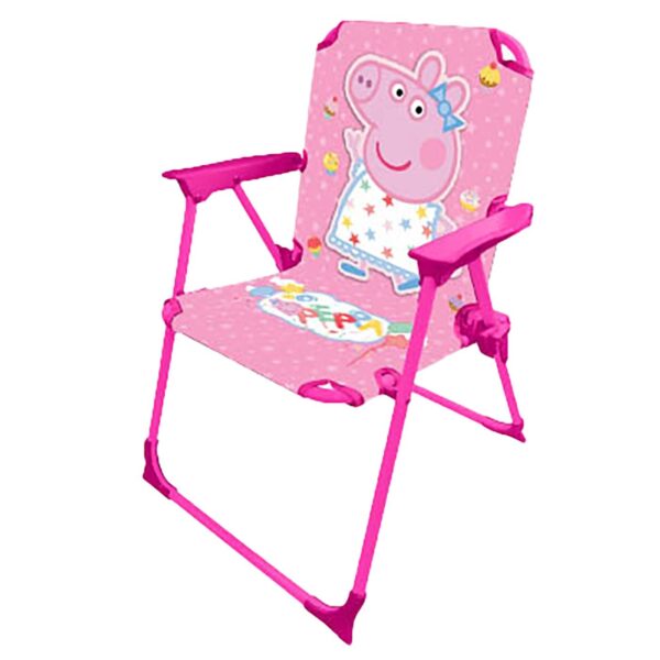 Καρεκλάκι Μεταλλικό Αναδιπλούμενο Peppa pig 53x38x27cm Peppa 5013-4234