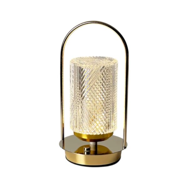 Επαναφορτιζόμενο επιτραπέζιο φωτιστικό LED - 43-4 - 430156 - Gold