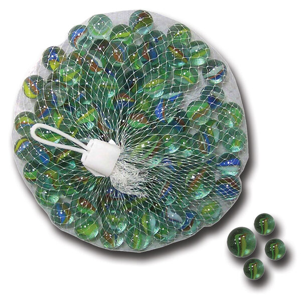 Βόλοι γυάλινοι 100τεμ. σε δίχτυ