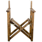 Πολυθρόνα σκηνοθέτη SUNSET (μόνο σκελετός) από μασίφ ξύλο οξιάς σε χρώμα καρυδί 57x54x88 - Image 4