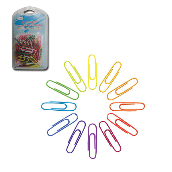 Συνδετήρες χρωματιστοί συσκ.50 τεμ.