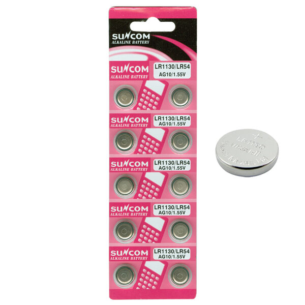 Συσκευασία 10 μπαταρίες λιθίου κουμπία LR1130