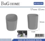 Θήκες οδοντόβουρτσας πλαστικές σε σετ 5Χ - Grey - 21591 - Image 2