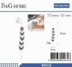 Σφουγγάρια μπάνιου δίχτυ σε σετ 6Χ - Grey - 24964 - Image 2