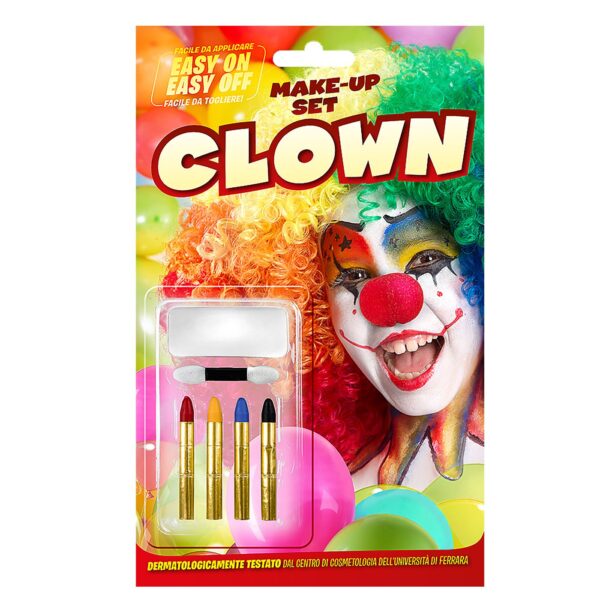 Σετ Βαφής Clown με Μακιγιάζ & 4 Μολύβια  C.T. 9430