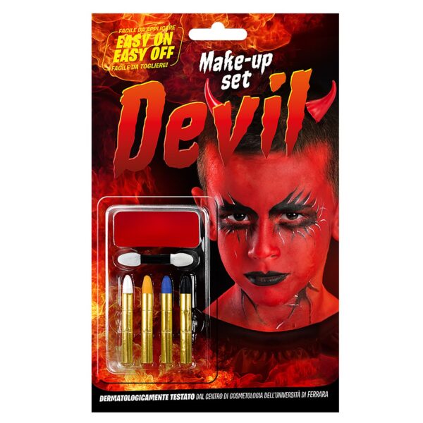 Σετ Βαφής Devil με Μακιγιάζ & 4 Μολύβια  C.T. 9434