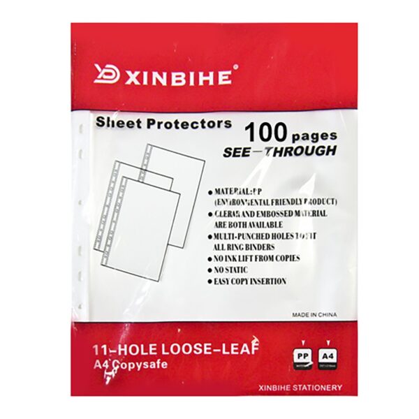 Ζελατίνες-Διαφάνειες με Τρύπες πακ=100 τεμ Πάχος=0,025mm JustNote 701379