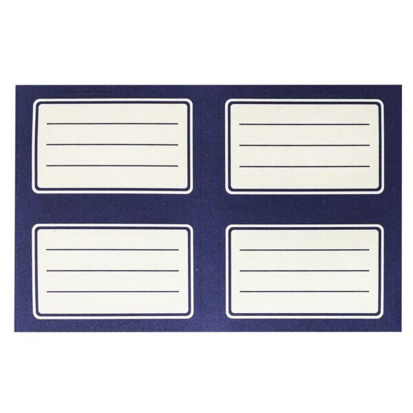 Ετικέτες Μπλε πακ=20τεμ Ετικέτα=9.5x5.5cm, φύλλο=20x12cm JustNote 701989