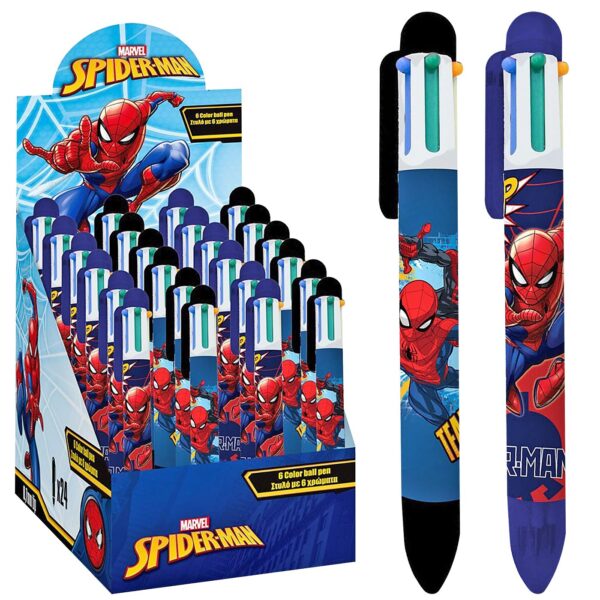 Στυλό 6 Χρωμάτων Spiderman  Spiderman