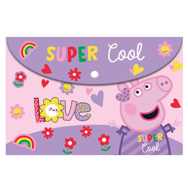 Φάκελος Κουμπί α4 Peppa A4 Peppa