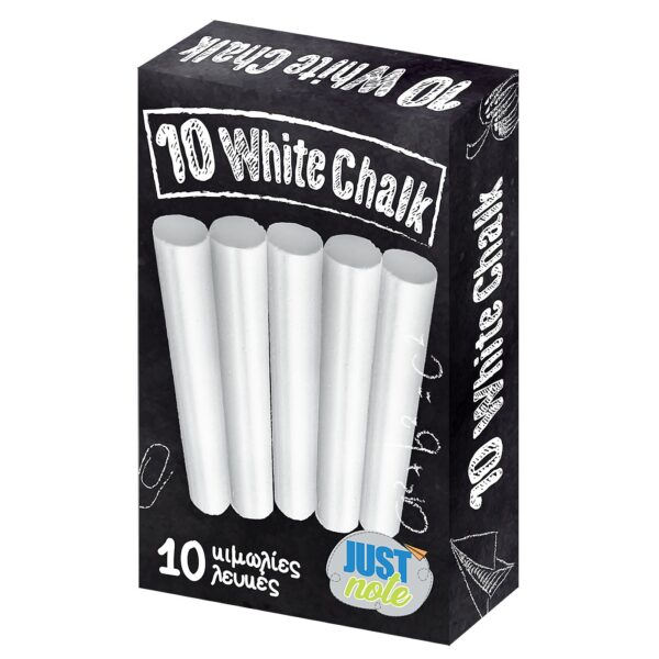 Κιμωλία Λευκή πακ=10 τεμ  JustNote 703238