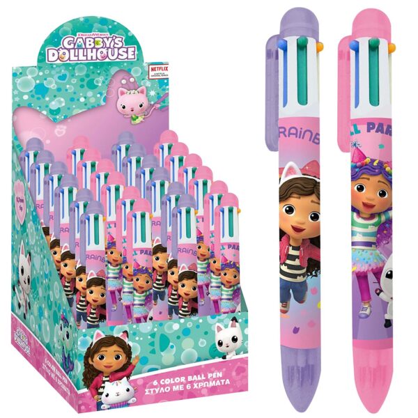 Στυλό 6 Χρωμάτων Gabbys Dollhouse  Gabbys Dollhouse 000574053