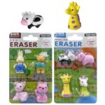 Γόμες 3d Ζωάκια Ζούγκλας 4τεμ ~3,5cm JustNote 703394