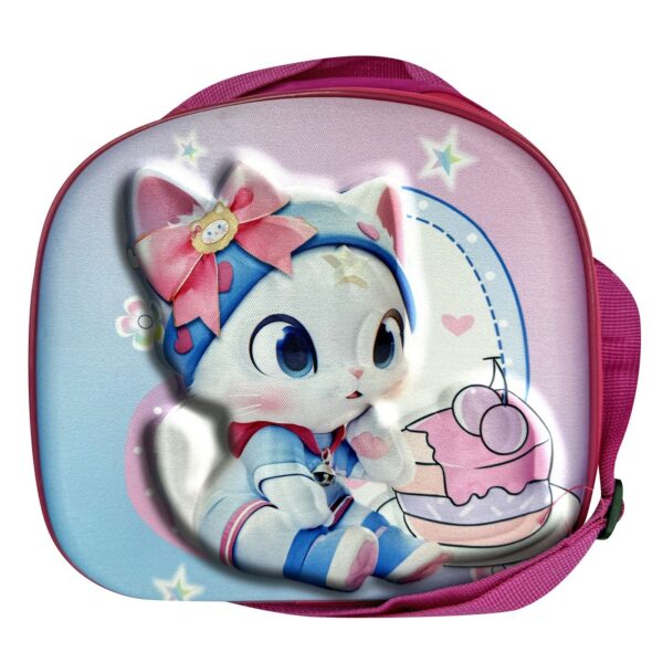 Ισοθερμικό Τσαντάκι Φαγητού 3D Γατάκι 24x22x9cm JustNote 703423