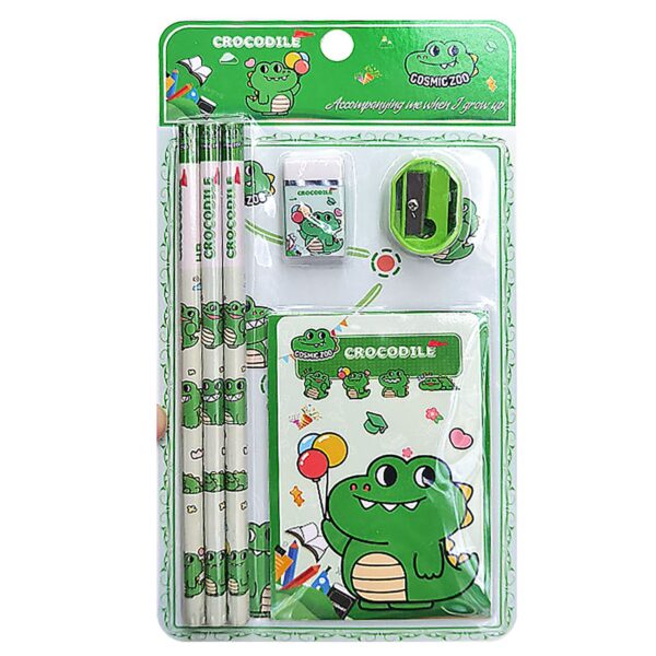Σχολικό σετ=6τεμ Κροκόδειλος 23x12cm JustNote 703445