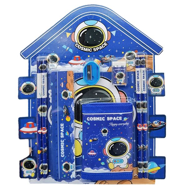 Σχολικό σετ=8τεμ Αστροναύτης με Μπλοκ 27x22cm JustNote 703447