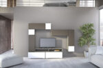 Σύνθεση σαλονιού "SMART 7A" σε χρώμα σταχτί-λευκό - Image 2
