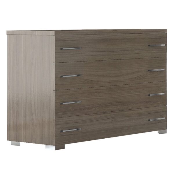 Συρταριέρα με 4 συρτάρια σε χρώμα σταχτί 100x39x73