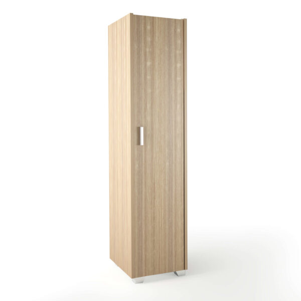 Ντουλάπα μονόφυλλη σε χρώμα δρυς 48x50x180