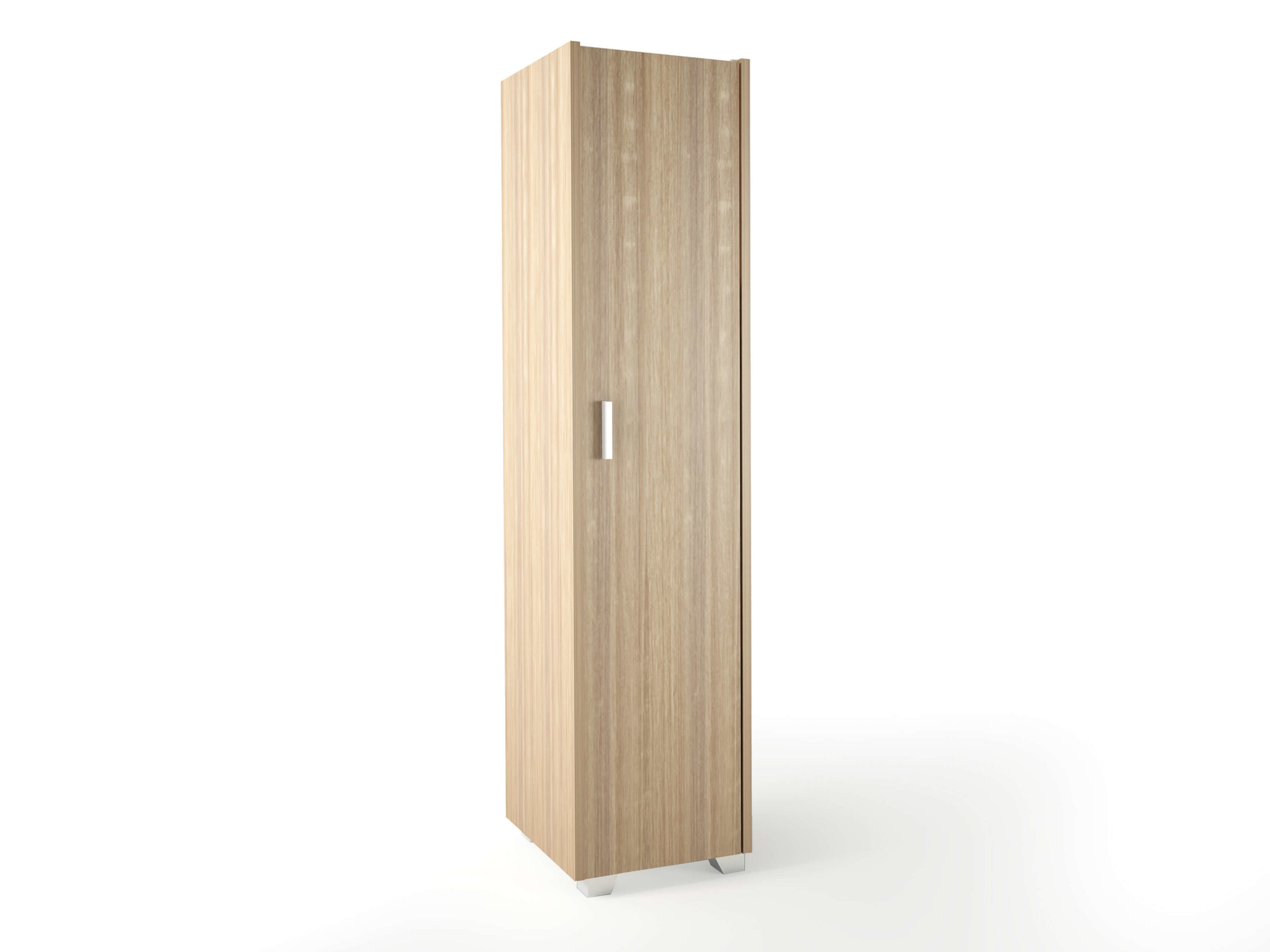 500-00346 Ντουλάπα μονόφυλλη σε χρώμα δρυς 48x50x180 - Image 1