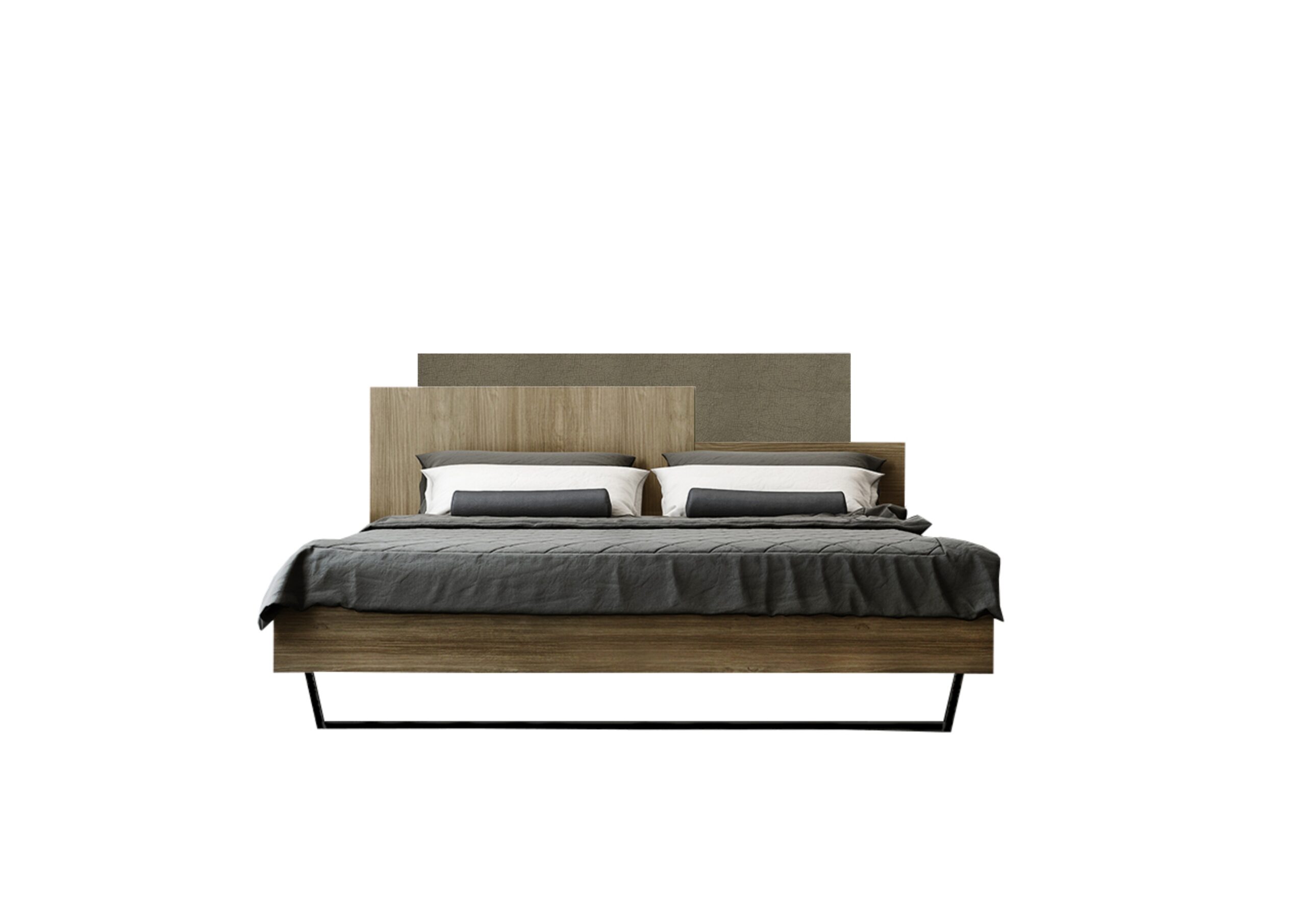 500-00570-scaled Κρεβάτι "ΜΟΡΦΕΑΣ" διπλό σε χρώμα καρυδί-μόκα σκούρο 160x200 - Image 1