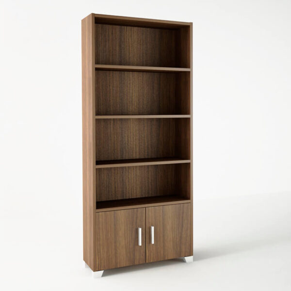 Βιβλιοθήκη σε χρώμα καρυδί 75x30x180