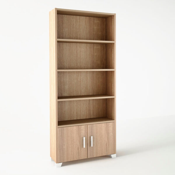 Βιβλιοθήκη σε χρώμα δρυς 75x30x180