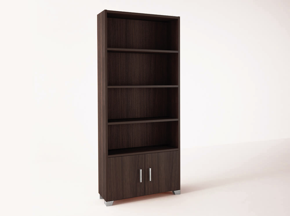 500-00608 Βιβλιοθήκη σε χρώμα βέγγε 75x30x180 - Image 1