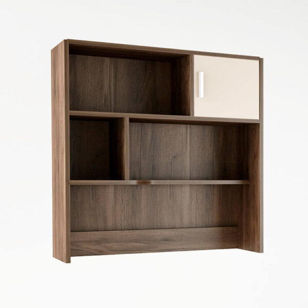 Εταζέρα σε χρώμα καρυδί-εκρού 100x30x100